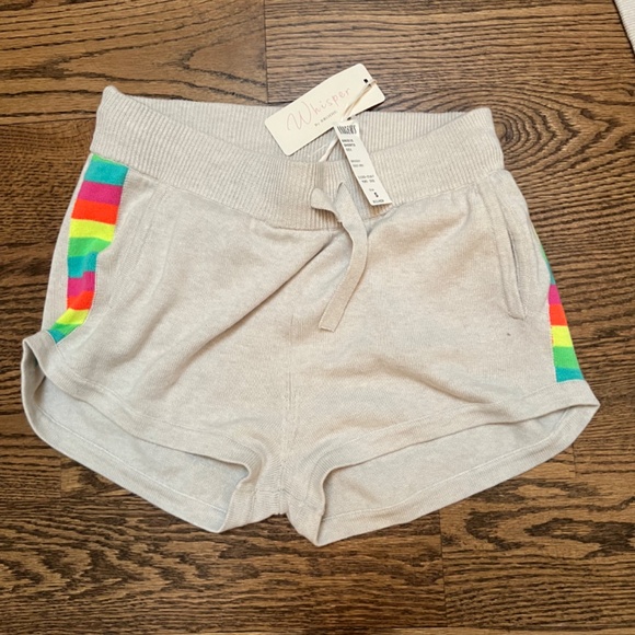 NWT Whisper by Brodie Rainbow shorts and NWOT hoodie - Picture 4 of 4
